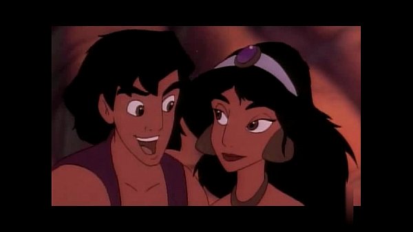 Aladdin fucks Jasmine in a cartoon sex scene