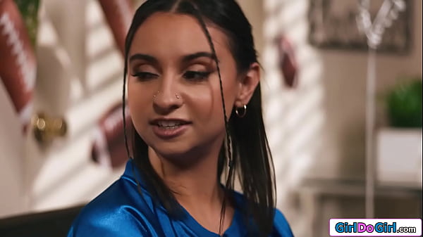 Lesbian friends Nicole Doshi and Sweetysab lose bet to latina roommate