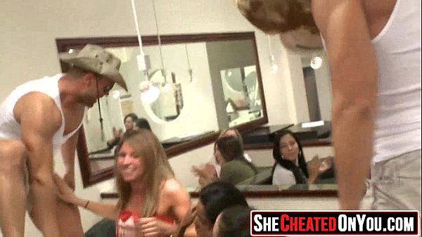 Teen party sluts sucking stripper dick
