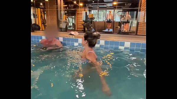 Gataaasp seduces hotel pool guest in front of cuckold