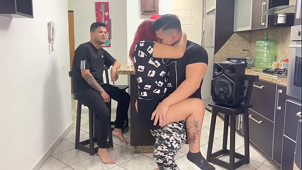 Latina girlfriend cheats with friend at party