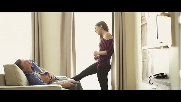 Jimena Lago sensual brunette blowjob