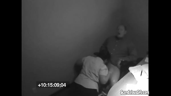 Blonde big tit secretary blows her boss