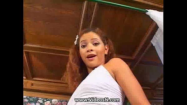 Teen Latina anal slut gets pounded with a strapon and sucks cock
