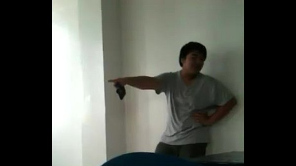 Asian guy shows off his booty