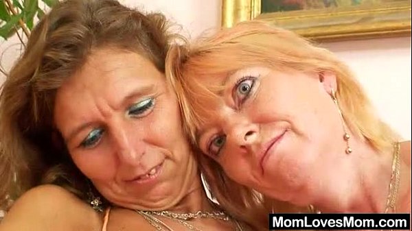 hairy mom gets toyed by a skinny blonde cougar in a kinky lesbian encounter