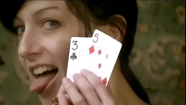 Aussie brunettes Elise Graves and Cat Hammat play strip blackjack
