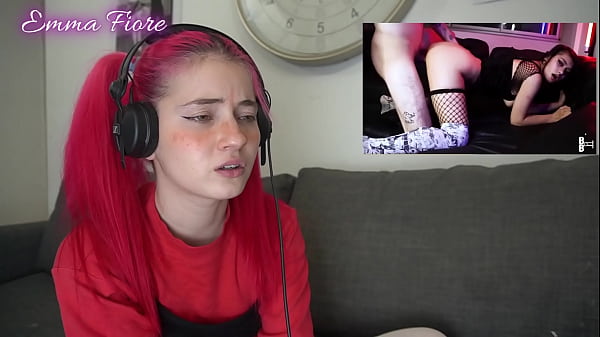 Emma Fiore reacts to amateur latino porn