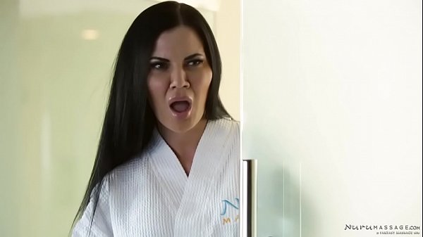 Busty wife Jasmine Jae gets a naughty nuru massage