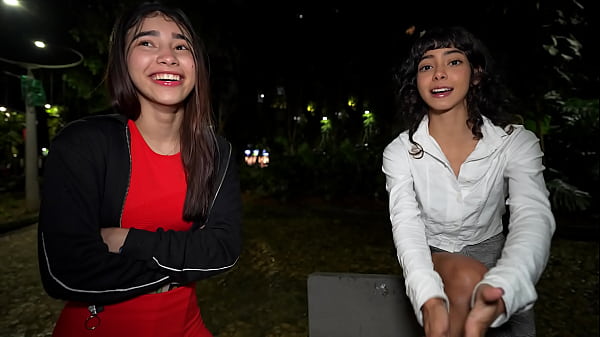 Colombian girl picked up in park for rough anal threesome