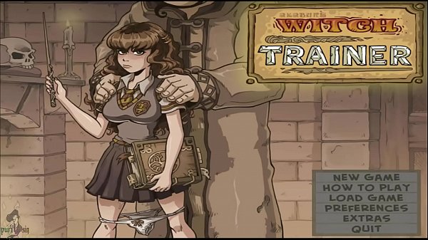Purity Sin plays Akabur's Witch Trainer full walkthrough part 1 with stripping and training scenes.