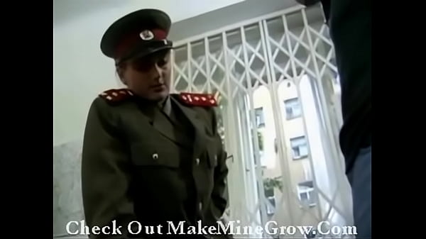 blonde military girl prisoner blowjob and cumshot