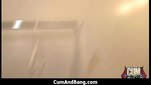 Ebony girl gets fucked by multiple big cocks