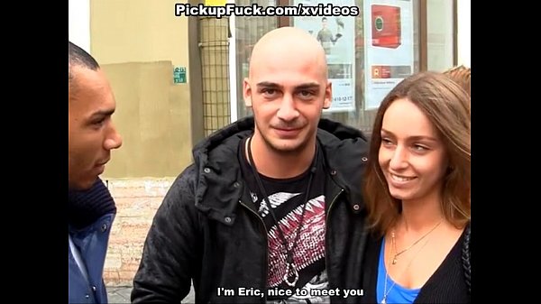 Public pickup of hot girl for outdoor fuck and blowjob