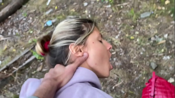 Young petite 18yo girl caught peeing outside by Andrew Marshall and gets creampie