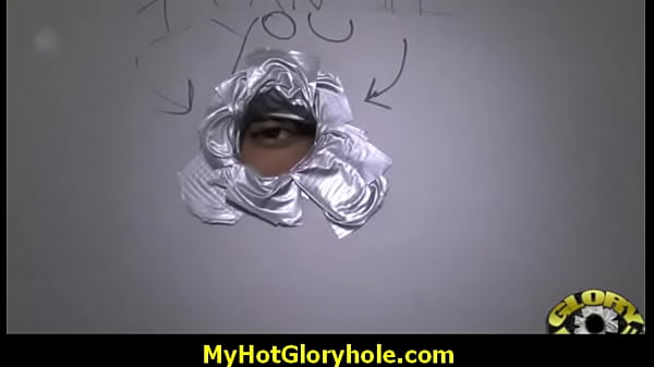 Black woman blows multiple cocks in a glory hole