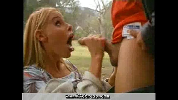 Public blowjob with big nice tits