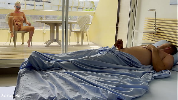 Manny and Birx's blonde wife caught watching nudists on street then moans in spoon position