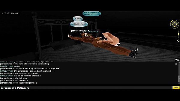 Diva Dark Bed Room and Cashmoney60Z in 3D IMVU Animated Porn Game