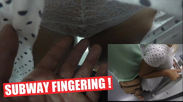 Step mom gets fingering by stranger on train
