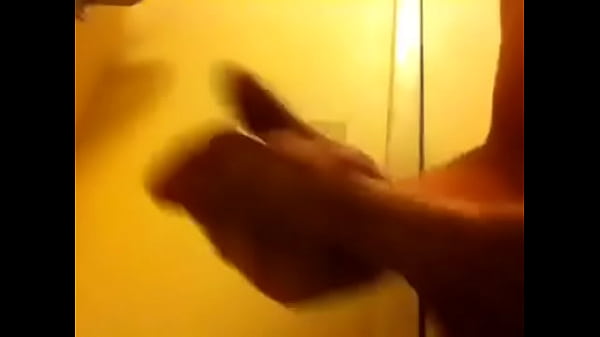 Guy masturbates and cums on his hand solo