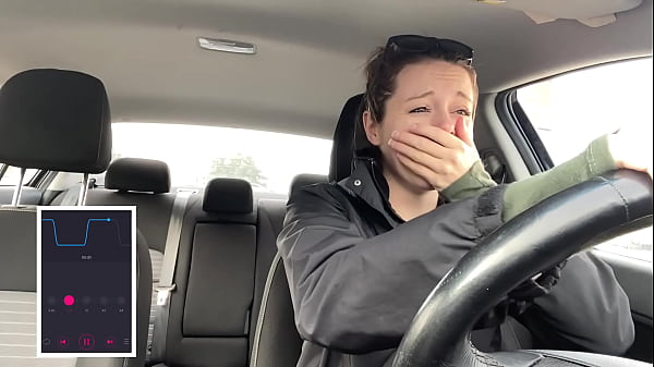 Nadia Foxx Masturbates with Vibrator in Public Drive Thru