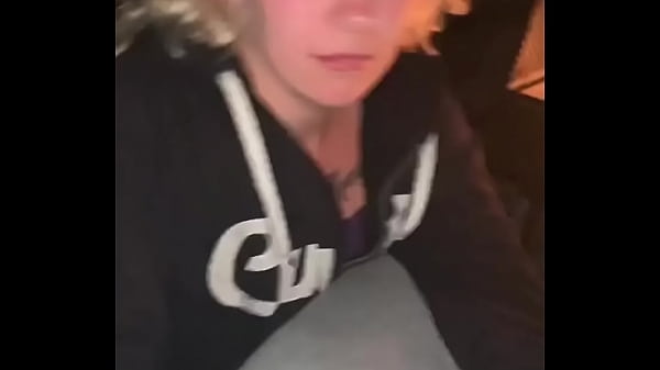 Blonde stepsis gets creampied by stepbro near campfire