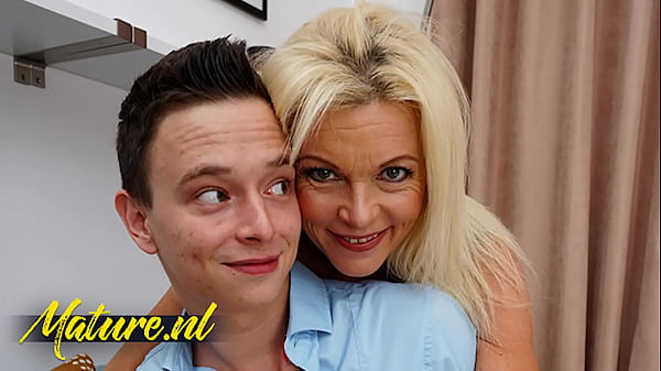 Step mom Nikki Nuttz rides step son in reverse cowgirl