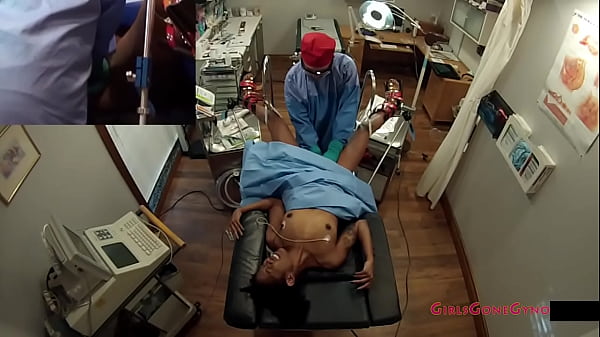 Ebony student Lotus Lain's gyno exam by Doctor Tampa