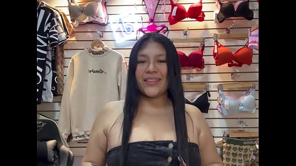 Valentina gets anal in a store from a customer