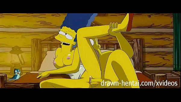 Simpsons Hentai - Marge has cabin sex with Homer parody cartoon