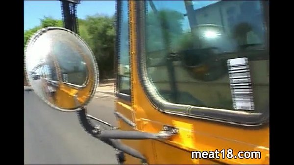 Teen girl gets fucked on a bus by stranger