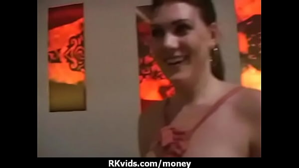 Teen whore gets paid for threesome sex