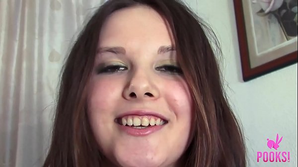 POOKSI brunette in stockings anal cowgirl fuck