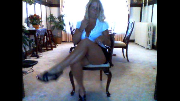 Horny milf strips on office chair for teacher and secretary