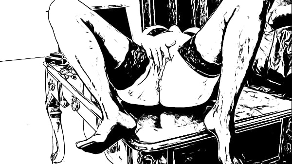 Mature Share - Granny Cartoon Masturbates With Dildo
