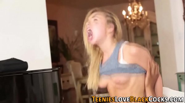 Teen girl Alina West gets face jizzed by black guy