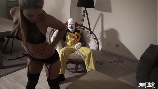 Sasha Fears gets sloppy blowjob from Indonesian milf with big ass in doggystyle on Halloween
