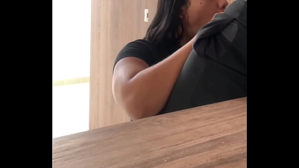 Latina step daughter sucks and deepthroats stepfather's big black cock