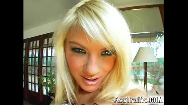 Jasmine's tight ass penetrated with toy and two cocks