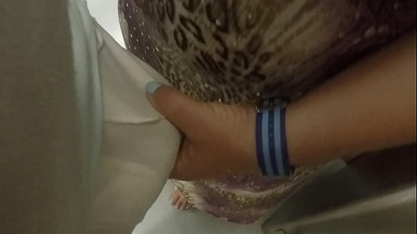 Granny fondles dick on crowded Japanese train