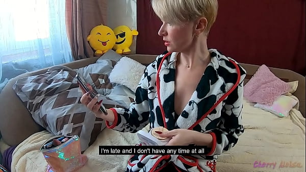 Russian blonde milf Cherry Aleksa takes double penetration