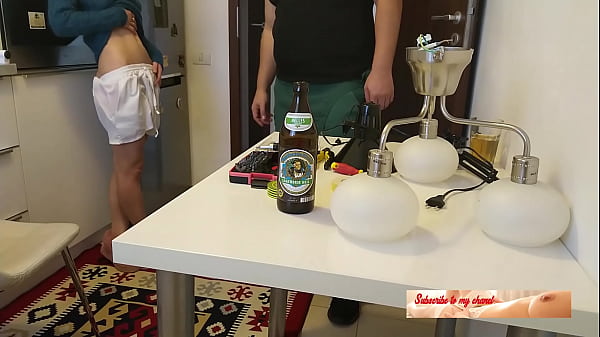 OneCouple Official - Cheating Wife Fucks the Plumber in the Kitchen