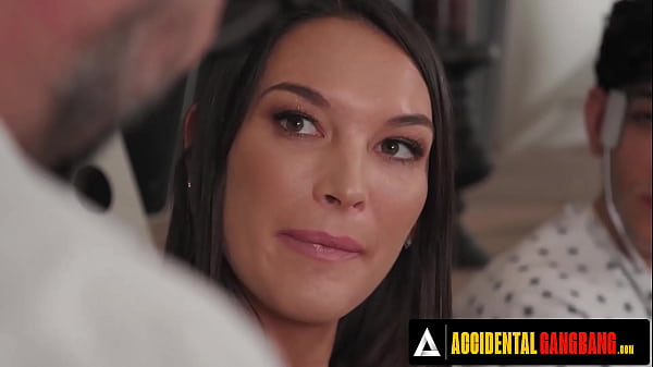 Katrina Colt interracial gangbang with five scientists including Rion King and Danny Mountain