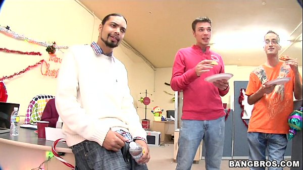 Office Christmas party with Fuck Team Five and co-workers in a wild office orgy
