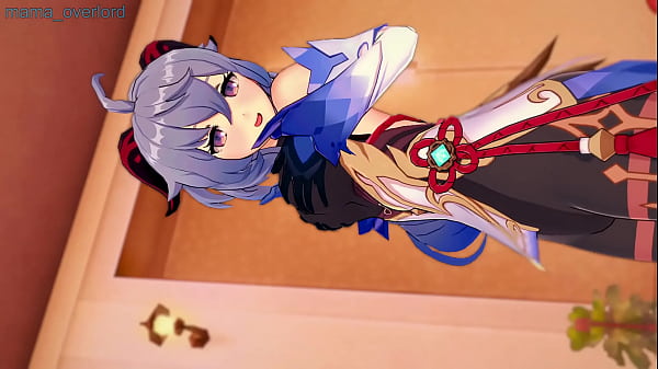 Ganyu hentai 3d handjob by Mama Overlord