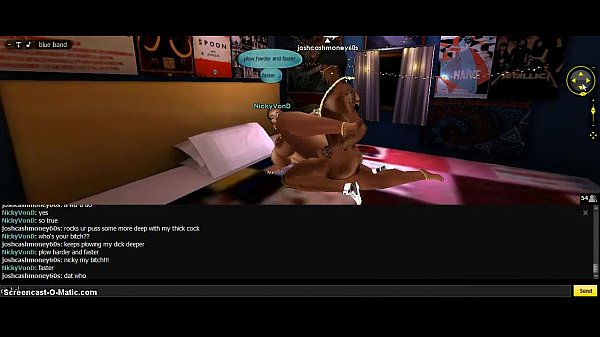 Nicky Boy Dorm and Cashmoney60Z in a 3D animated Imvu game porn scene
