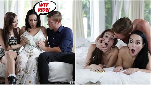 Teen Carmen Rae and Crystal Rush hardcore threesome