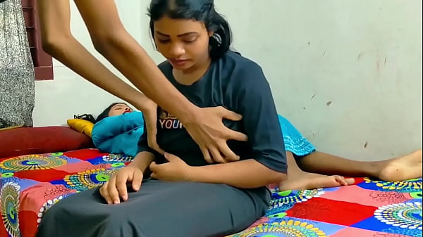Rahul fucks girlfriend and wife in homemade threesome