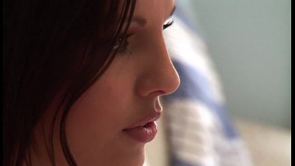 Eve Angel hot brunette masturbation with a dildo